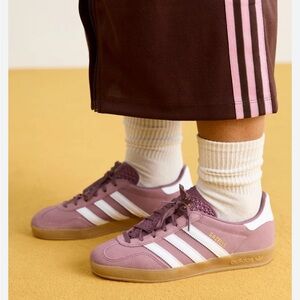 Adidas Gazelle Indoor Shadow/ Fig Sneakers